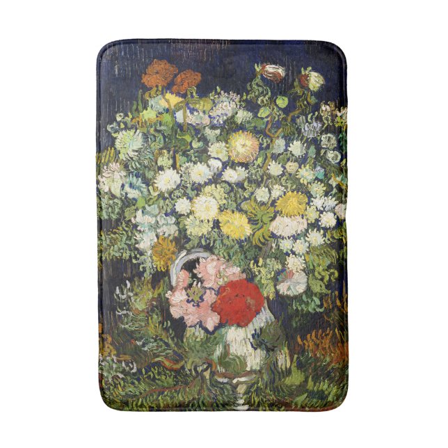Flowers Bouquet i Vas av Vincent Van Gogh Badrumsmatta (Framsidan (Vertikal))