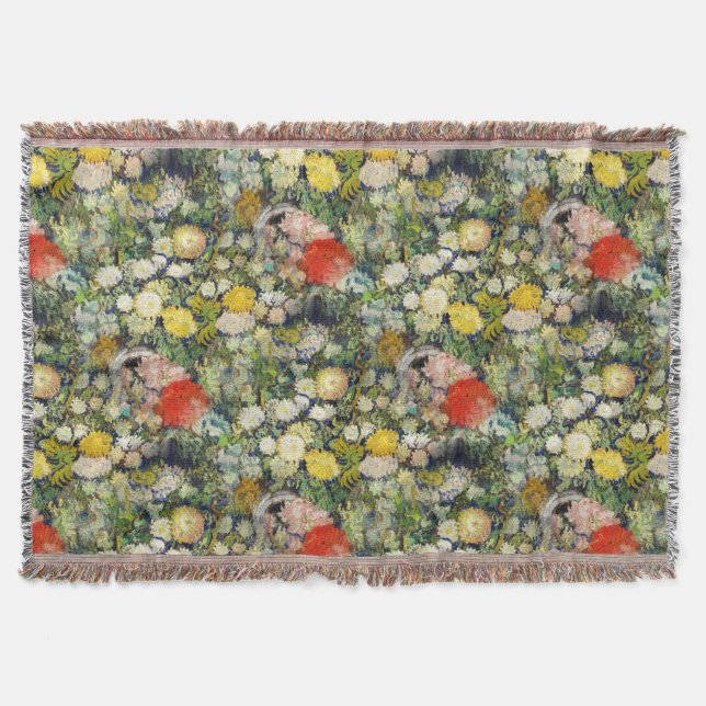 Flowers Bouquet i Vas av Vincent Van Gogh Filt (Framsidan)