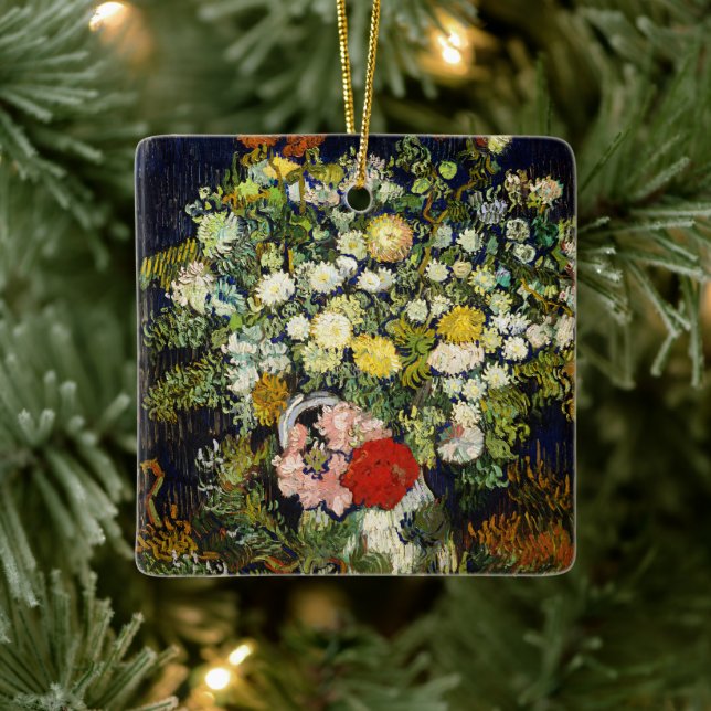 Flowers Bouquet i Vas av Vincent Van Gogh Julgransprydnad Keramik (Träd)