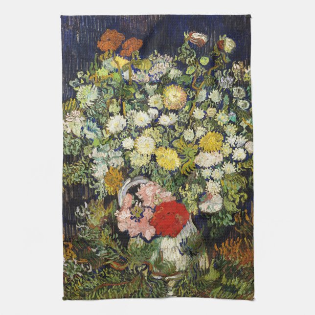 Flowers Bouquet i Vas av Vincent Van Gogh Kökshandduk (Vertikal)