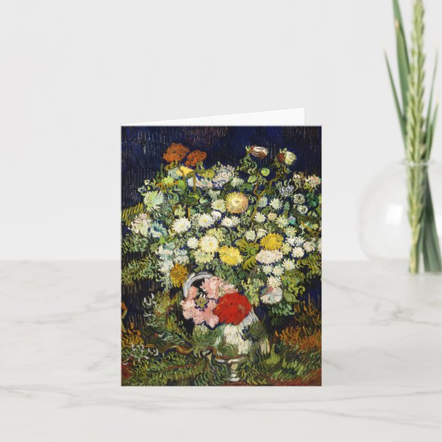 Flowers Bouquet i Vas av Vincent Van Gogh Kort (Framsida)