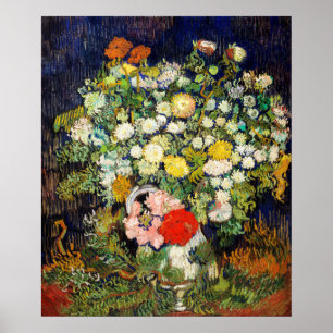 Flowers Bouquet i Vas av Vincent Van Gogh Poster