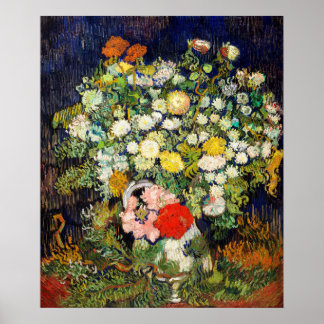 Flowers Bouquet i Vas av Vincent Van Gogh Poster