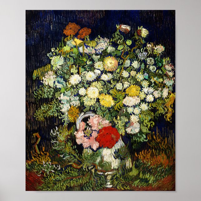 Flowers Bouquet i Vas av Vincent Van Gogh Poster (Framsidan)