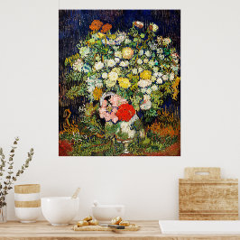 Flowers Bouquet i Vas av Vincent Van Gogh Poster