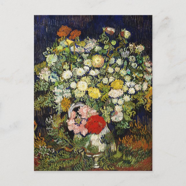 Flowers Bouquet i Vas av Vincent Van Gogh Vykort (Framsida)