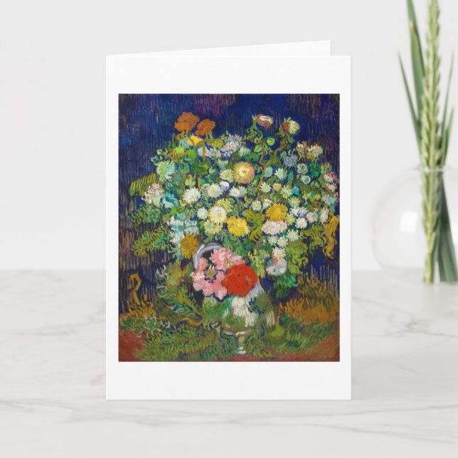 Flowers Bouquet i Vas, Van Gogh Kort (Framsida)