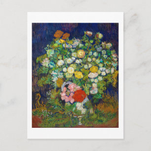 Flowers Bouquet i Vas, Van Gogh Vykort