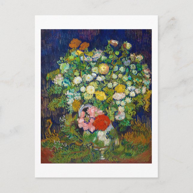 Flowers Bouquet i Vas, Van Gogh Vykort (Framsida)