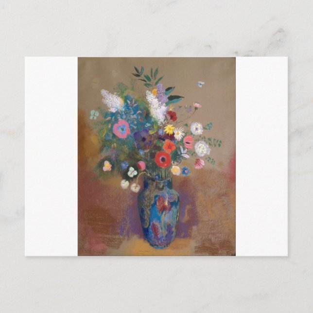 Flowers Bouquet - Odilon Redon Vykort (Framsida)