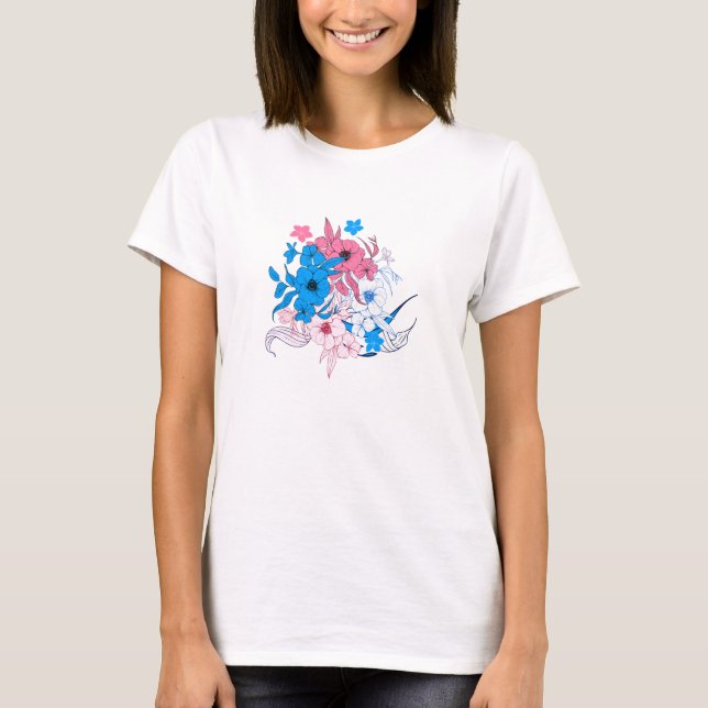Flowers Bouquet T Shirt (Framsida)