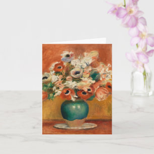 Flowers by August Renoir, Art Kort