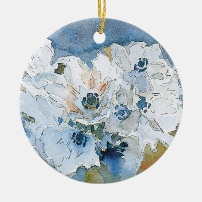 Flowers by Vrubel Julgransprydnad Keramik (Framsidan)