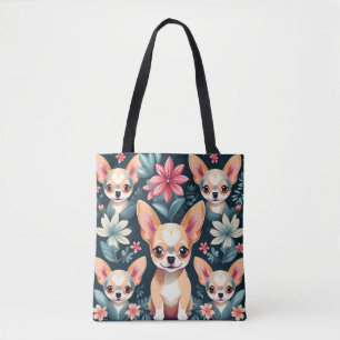 Flowers Chihuahua Pet Tygkasse