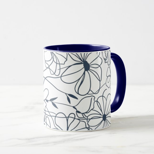 flowers coffee mug mugg (Framsida höger)