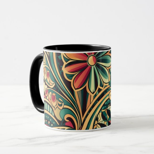 flowers coffee mug mugg (Framsida vänster)