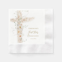 flowers cross First Holy Communion