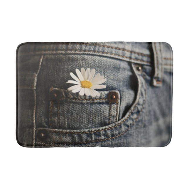 Flowers | Daisy in Jeans Pocket Badrumsmatta (Framsidan)