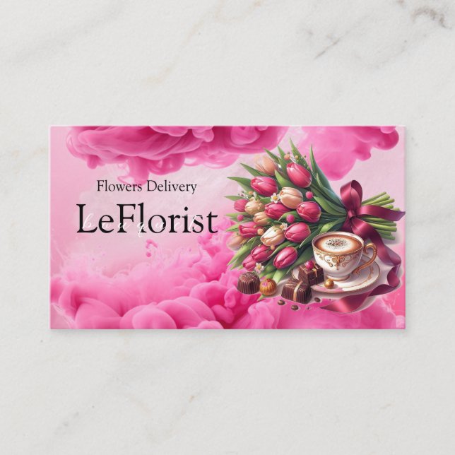 Flowers Delivery Visitkort (Framsida)