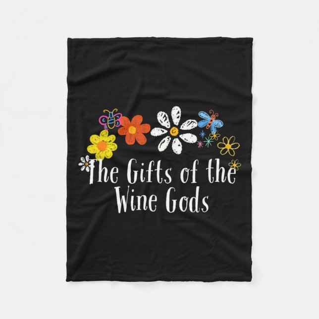 Flowers Drawing The Of The Wine Gods Funny 2025 Sa Fleecefilt (Framsidan)