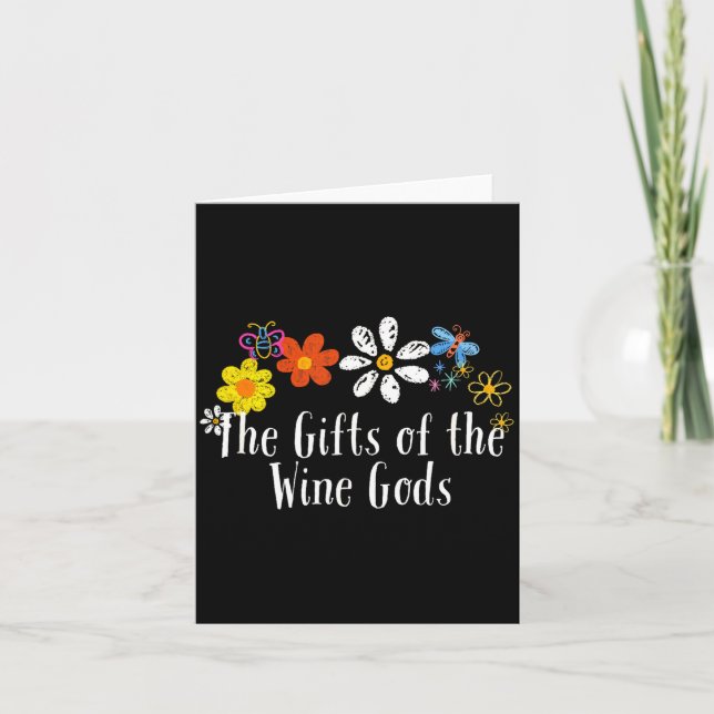 Flowers Drawing The Of The Wine Gods Funny 2025 Sa Kort (Framsida)
