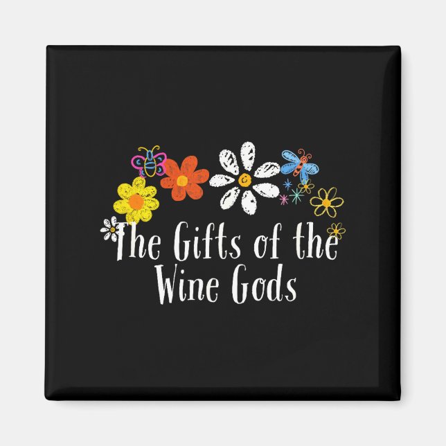 Flowers Drawing The Of The Wine Gods Funny 2025 Sa Magnet (Framsidan)