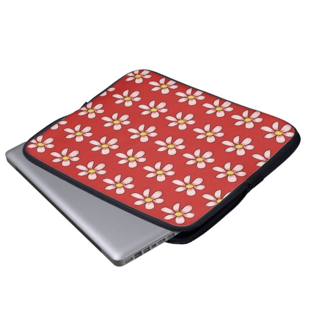 Flowers Electronics Bag Laptop Fodral (Framre botten)