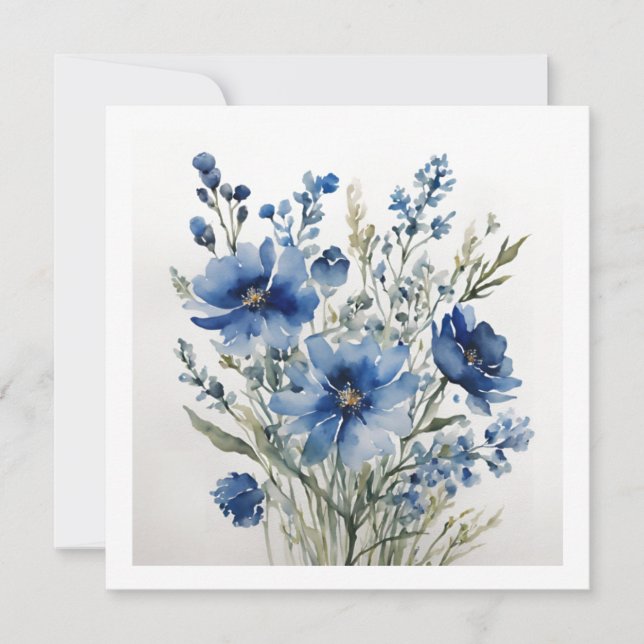 Flowers Elegant Vattenfärg (Framsida)