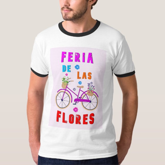 Flowers Festival juli Medellin Feria De Las Flores T Shirt (Framsida)