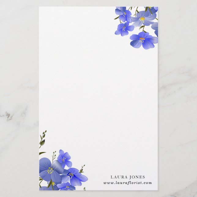 Flowers FL18 Stationery Brevpapper (Framsida)