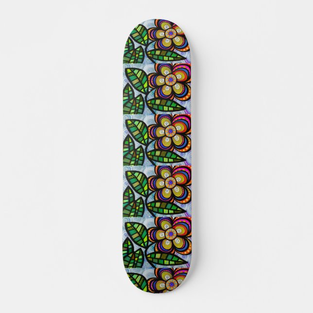 FLOWERS GIRLS Skateboard (Framsida)