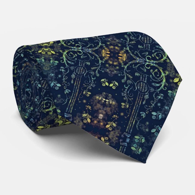 Flowers Guitar Neck Tie Slips (Rullad)