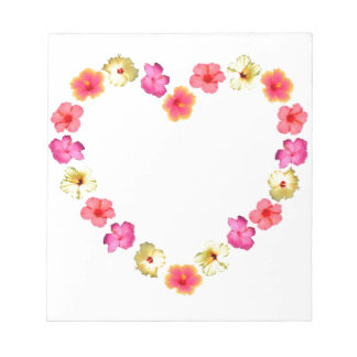 Flowers hjärta anteckningsblock