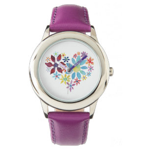 Flowers hjärta armbandsur