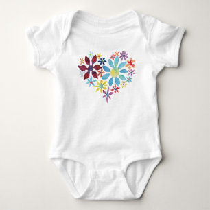 Flowers hjärta t shirt