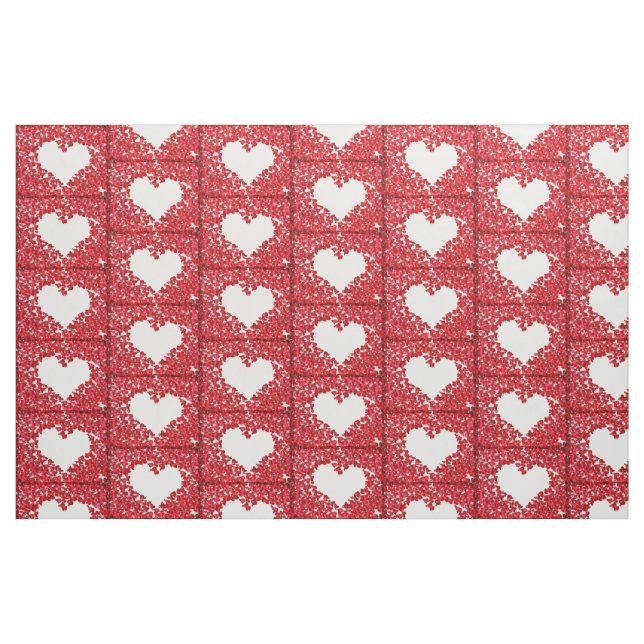 Flowers hjärta tyg (Fat Quarter)