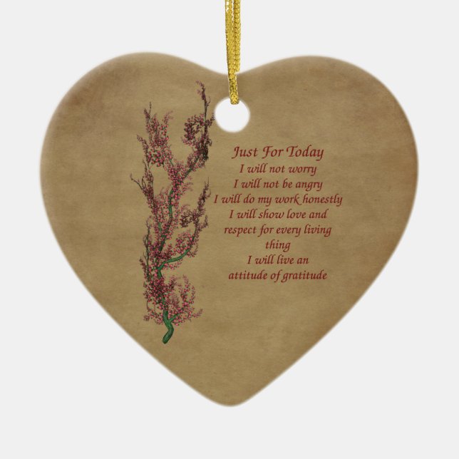 Flowers inspirational Ord Ornament (Framsidan)