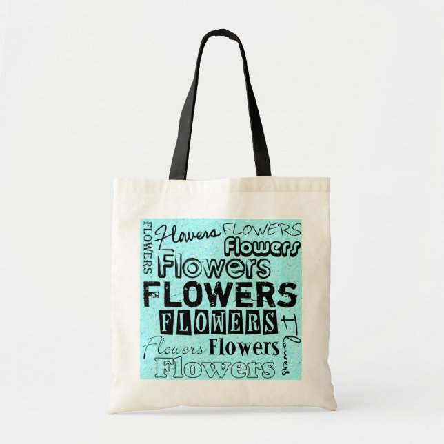 Flowers Livsmedel Tote Bag Tygkasse (Framsidan)