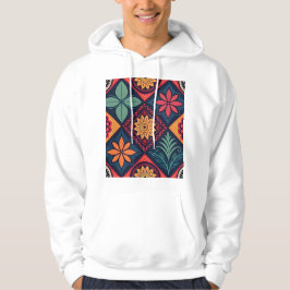 Flowers Magic Mönster Hoodie