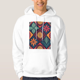 Flowers Magic Mönster Hoodie