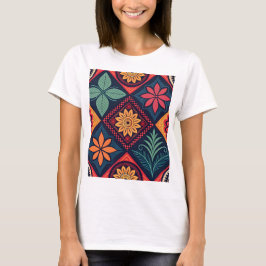 Flowers Magic Mönster T Shirt