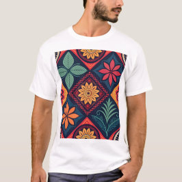 Flowers Magic Mönster T Shirt