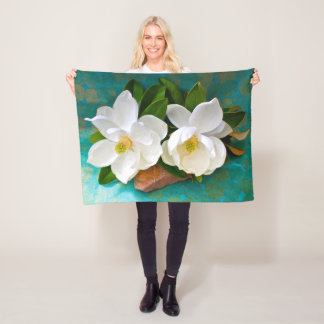 Flowers | Magnolia Flower Fleecefilt