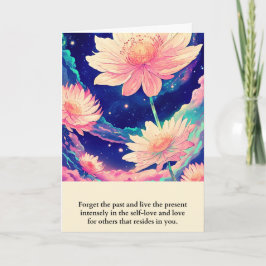 flowers message happy birthday kort