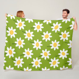 Flowers Modern och Fresh Mönster Fleecefilt