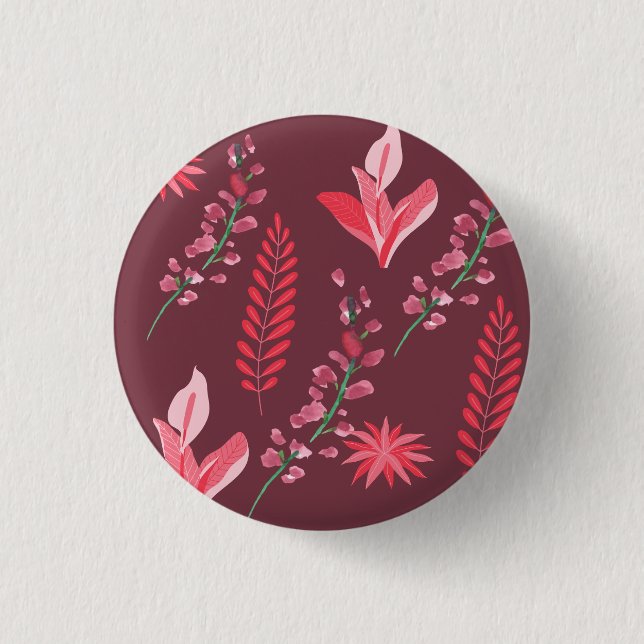 Flowers mönster knapp (Framsida)