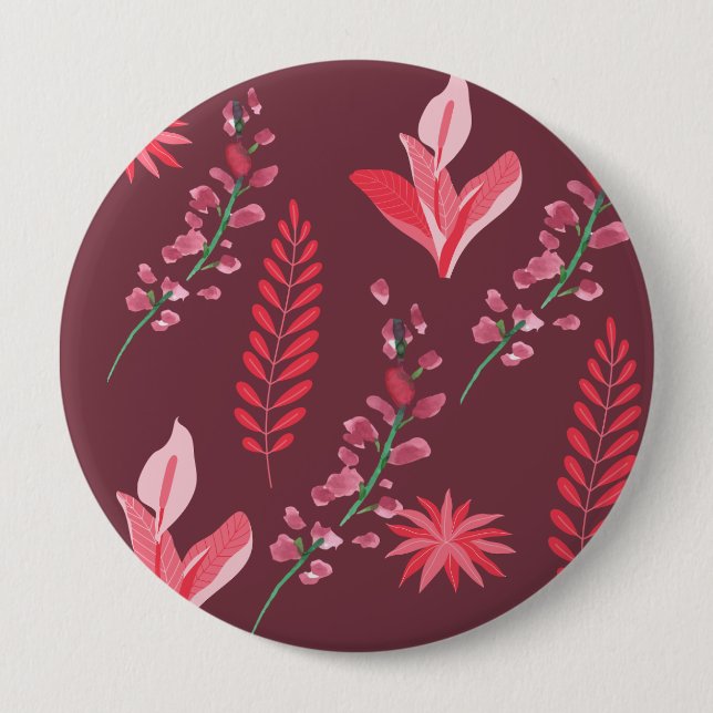 Flowers mönster knapp (Framsida)