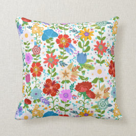 Flowers Mönster Kudde