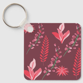 Flowers mönster. nyckelring