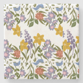 Flowers Mönster Stenunderlägg